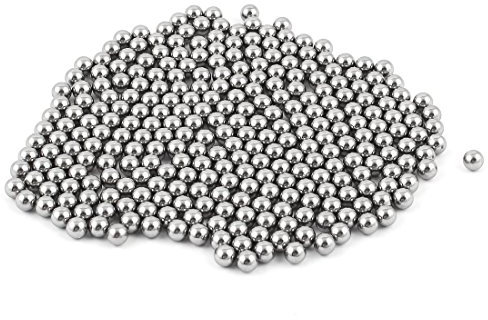 sourcing map 370 Stück Lagerkugeln 5 mm Präzisionskugeln Stahlkugeln Kugellager Kugeln