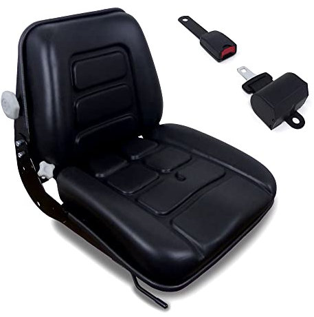 Sedile con Molleggio Incorporato + Cintura con Arrotolatore per Trattore Cingolato e Carrello Elevatore cod. 38026