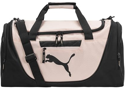 PUMA Damen Evercat Candidate Seesack Trainingstasche, Schwarz/Hellrosa, Einheitsgröße