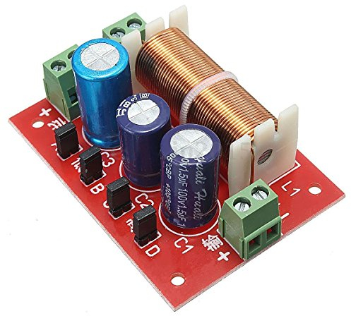 2Pcs NEW Regolabile alti/bassi divisore di frequenza audio altoparlanti a 2 vie crossover Filtri