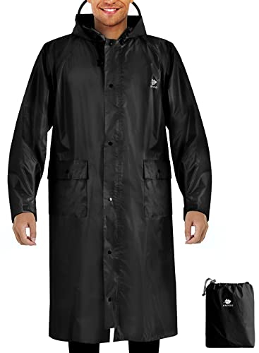 ANYOO Giacca Impermeabile Antipioggia Mantella Leggera Compatte Riutilizzabile per Ragazzi Uomini e Donne Adulti