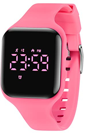 BEN NEVIS Digital Kinderuhr Jungen-Sports Outdoor Wasserdicht Armbanduhr mit LED-Licht,Wecker,Stoppuhr,Datum,Fitness Tracker Uhr mit Schrittzähler,Distanz-Silikon Armband