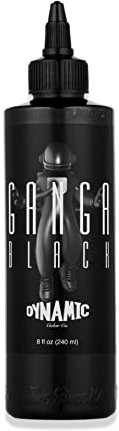 Dynamic Color Co Ganga schwarze Tattoo-Tinte, 237 ml Flasche - REACH-konform für europäische Vorschriften - Überlegene schwarze Tinte