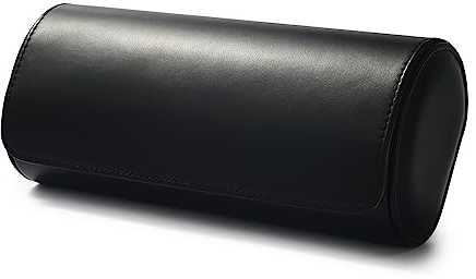 Oirlv Luxus PU Leder 3 Schlitze Uhrenrolle Uhrenbox Für Geschenkbox Weihnachten Jubiläum Geburtstag(Schwarz)