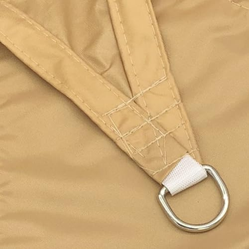 ENEN Vela Ombreggiante Impermeabile, Vele Ombreggianti Triangolari Tenda a Vela per Esterno Telo Tenda da Sole Triangolo Rettangolo, Vela Ombreggiante per Terrazza Giardino (3X4X5m,Cammello)