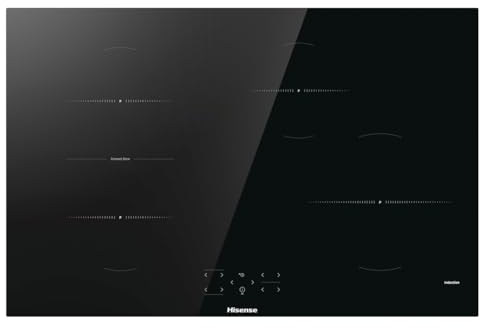Hisense HI8421BSC - Piano induzione 80cm, 4 zone, comandi indipendenti 1 zone Connect Zone, timer, power management 52x79,5x5,4
