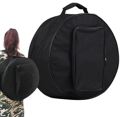Snare-Drum-Tasche, Trommelschutztasche | Snare-Drum-Schutztasche mit Reißverschluss - Handaufbewahrungskoffer mit Seitentasche für Trommelstöcke, Musikbücher, Trommelzubehör