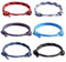 APMGONT Nautic Seil Armband Bunt Marine Schnur Nautische Surf Verstellbares Paracord Surfer aus Segeltau Set Herren Damen (Satz A)