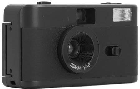 Fotocamera a Pellicola da 35 Mm, Fotocamera a Pellicola Riutilizzabile da 35 Mm con Flash, Pellicola Vintage Supporta Pellicole da 35 Mm 135 in Bianco e Nero o Colorate,