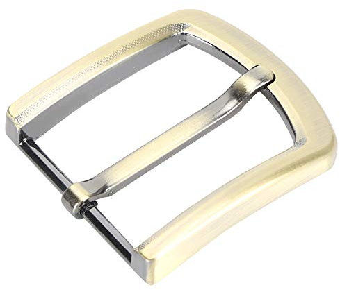 Jwthee 2 Stück Gürtelschnalle, Gürtelschnalle aus massivem Messing, abnehmbare Retro-Gürtelschnalle aus Messing mit einer Zinke, Gurtbandschnallen, Gürtel, Bundbefestigung, (Gürtelschnalle im C-Stil)