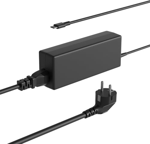 SLRIOYS 65W USB C Cargador Compatible con Lenovo Thinkpad/Ideapad/Yoga/ThinkBook/Chromebook Laptop Reemplazo Universal Adaptador de Energía Rápida Cable ADLX65YDC2A