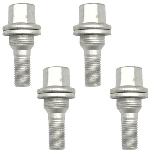 4pcs M12x1.25 17MM WHEEL NUTS ALLOY BOLTS FLAT SEAT FOR PEUGEOT 206 207 307 308 406 407 607