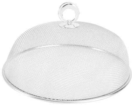HOLIDYOYO Couverture Alimentaire Ronde Acier Inoxydable Protection pour Pique- Camping Fêtes Plein Air Réutilisable