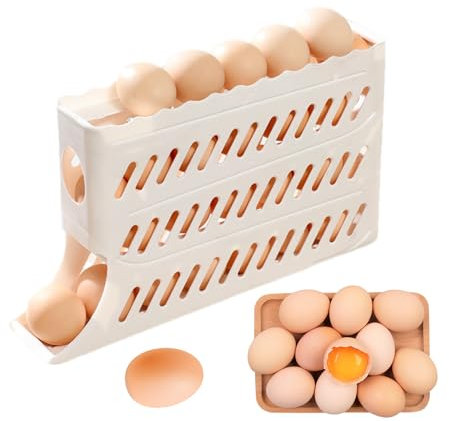 Fridge Egg Holder Auto-Rolling
