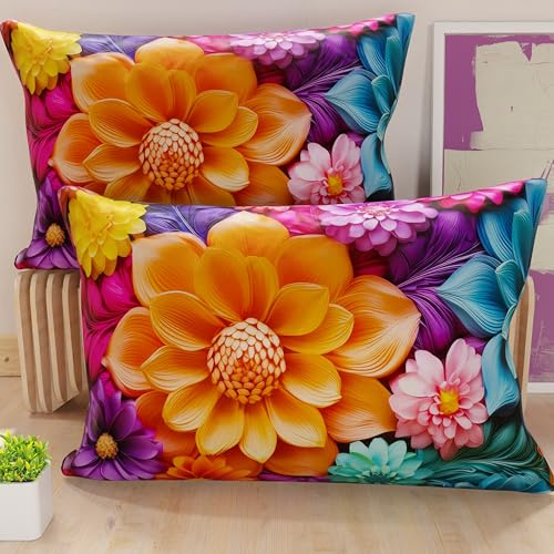 PETTI Artigiani Italiani – 2 Kissenbezüge 60x40 cm Mikrofaser – Sofakissenhüllen Dekokissen – Zierkissenbezüge für Couch, Bett, Wohnzimmer – Weiche Kissenhüllen mit modernem Design – Made in Italy
