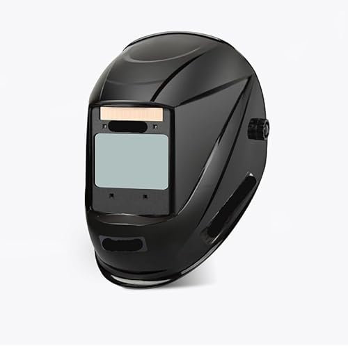 KONGMM Schweißzubehör, Schweißmaske 1/1/1/1 Schweißhelm mit automatischer Verdunkelung, 100 x 97 mm, große Ansicht, echte Farbe, 4 Sensoren for MIG MAG MMA-Schweißgerät(UN106)
