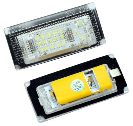 Yoegerery 2 PZ LED Licenza Numero Targa Luce Per Mini Convertible R52 2004-2008 12V Luci Targa per Mini Cooper S R53 R50 2001-2006