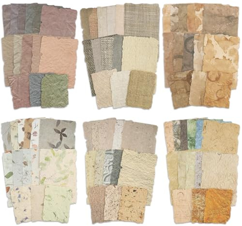 168 Blatt Scrapbooking Papier Vintage Scrapbook Papier Set Scrapbook Zubehör für Bullet Journal und Junk Journal DIY Journaling Supplies Ästhetisches Bastelpapier für Karten Basteln und DIY Dekoration