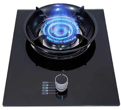 Réchaud À Gaz De Camping 4,2 KW, Réchaud De Cuisine, Support De Casseroles En Fonte Et Verre Trempé, Avec Allumage Automatique, Pour Barbecue, Camping-car Et Hayon(NG)