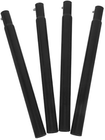 YOSADIER Pieds de Rechange pour Poêle à Bois en Acier Inoxydable Noir Lot de 4 Supports Amovibles Rallongés Compatibles Poêles de Camping Pieds Renforcés pour Stabilité et Sécurité de