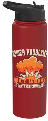 Exterminator Pest Control Eradicator Spider Problem Stainless Steel Insulated Water Bottle