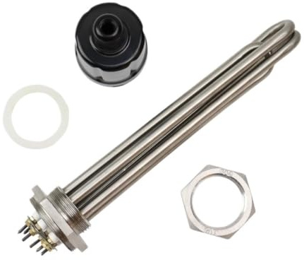 Élément chauffant 220v DN32, filetage 42mm, 3kw, thermoplongeur for réservoir d'eau/bouilloire électrique, 1 pièce(Heater nut)