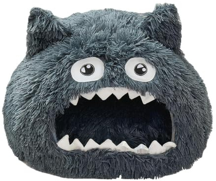 Caverne pour Chat Maison Douce Et Amusante avec Ouverture | Coussin Lavable Pour Niche À Chat Pour Chiot Et Et Petits Animaux De Compagnie Pour Intérieur Et Extérieur Pour
