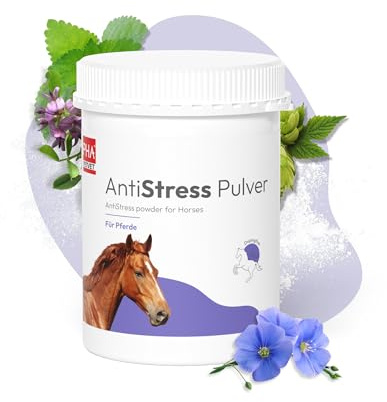 PHA Antistress Pulver Pferd, Beruhigung bei Angst & Stress, zuckerfrei | Aus Deutschland, Anti-Stress für Transport & Stallwechsel, mit Magnesium, L-Tryptophan & natürlichen Inhaltsstoffen, 850 g