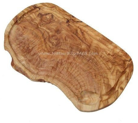 Naturally Med a mano Tagliere in legno di ulivo 45 cm