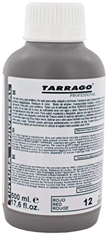 Tarrago | Universelle Tinktur 500 ml | Farbstoff für Leder, Canvas und Kunstleder (dunkelgrau 15)
