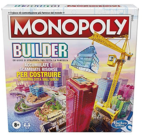 Hasbro- Monopoly Builder F1696103 Juegos de mesa, Multicolor, único (693642)