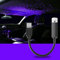 Car Interior Roof LED Star Light USB Atmosphere Starry Sky Night Projector Lamp for Car, Ceiling, Bedroom (Purple Blue)