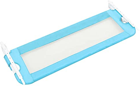 Susany Kleinkind-Bettschutzgitter Sicherheitsbettgitter Rausfallschutz Mit durchsichtigem Netzgewebe für Baby & Kinder 120x42 cm - hohes, klappbares Bettgitter für Betten Rausfallschutz fürs Bett