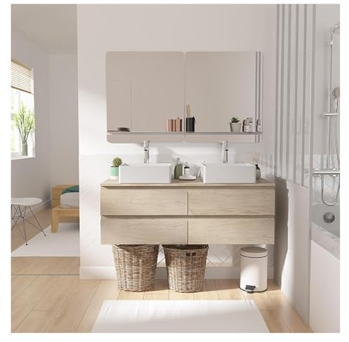 Doppelwaschtisch Sorrento Eichendekor 120 cm