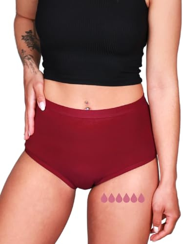 Comfort Ultra Bamboo, Periodenunterschwäche Damen, Menstruationsslips | Ersetzt bis zu 6 Tamponwechsel, sehr starke Tage und Nacht, Bio-Baumwolle, PFAS-frei, biozidfrei, vegan, Periodenunterwäsche