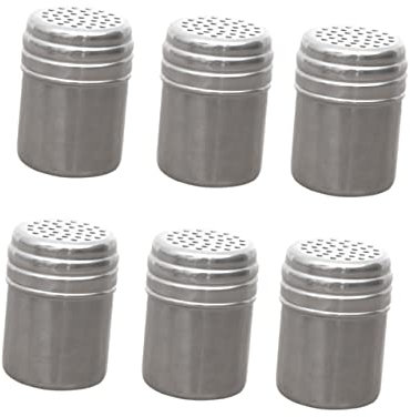 COLLBATH Lot De 12 Poivrières Et Shakers à Assaisonnement En Métal Argenté, Couvercle Anti-humidité, Cuisine Et Barbecue Extérieur, Boîtes D’assaisonnement Multifonctionnelles