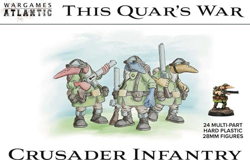 Wargames Atlantic, This Quar's War, Quar Crusader Infantry, 28mm Hard Plastic Miniatures