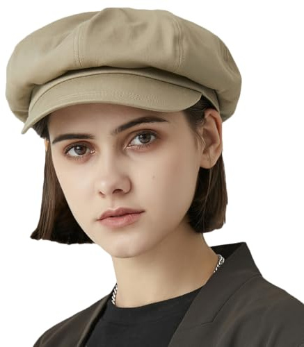 Gajaous Klassische Newsboy Hüte, Zwei Größen Newsboy Flat Cap für Männer und Frauen, Modische Baker Boy Mütze Beret Cap