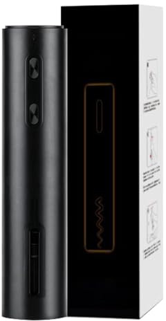 Duroecsain Apribottiglie di vino con cavatappi elettrico, Apri vino a batteria - Apribottiglie di vino, Apribottiglie automatico di vino - Apribottiglie di vino ricaricabile