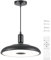 Horevo Suspension LED 28cm pour îlot de Cuisine, Luminaire Intérieur et Extérieur, Lustre étanche Noir avec Changement de Couleur pour Cuisine, Bar, Salle à Manger, Chambre, Salon