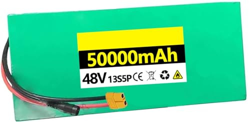 Ebike Batería 48V 30Ah 40Ah 50Ah Litio Pack para Baterías Recargables 48V 50AH E-Bike Bicicleta Eléctrica Scooter con Charger para 200W 350W 500W 800W 1000W Motor XT60,48V 50AH