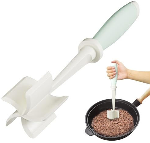 Upgrade Meat Chopper Hamburger Masher Ground Beef Smasher Utensil Mix Tool