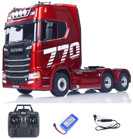 TOUCAN RC HOBBY 770S Kunststoff 1/18 RC Traktor LKW Modelle Fertig RTR 7.4V mit Batterie Radio 19CH Licht-Soundeffekte Fernbedienung LKW Auto