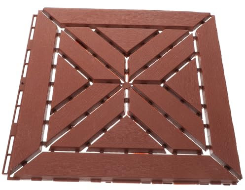 Veemoon Interlocking Plastic Deck Tiles for Outdoor Flooring Durable Balcony Interlocking Floor Slabs Easy to Install Weatherproof Patio Decking Lightweight Practical for Your Outdoor