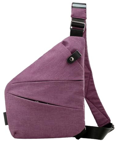Stöldskydd för män - justerbar axelväska, 25 x 18 cm lätt slinga, säker bröstorganisatör | multifunktionell crossbody-väska för vandring, ledig, för män och kvinnor, resor