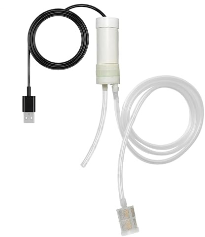 USB Electric Auto-Siphon Self-Priming Pump– Compatible with Most Home Brew Systems, Food Grade 5V Portable Transfer Pump with 6.5FT Hose, 2L/min Low Noise, Wine, Kombucha & Beverages