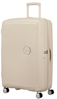 American Tourister Soundbox Spinner 77/28 TSA EXP Trolley Coconut Sand Creme