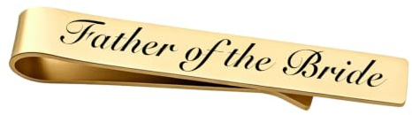 Father of the Groom Tie Clip Gift for Dad Wedding Gifts from Groom Bride