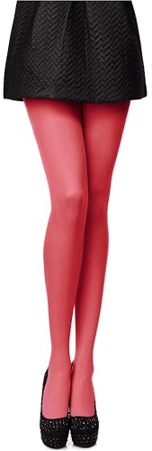 Antie Collant Lisse en Microfibre Vêtements Sexy Femme - 40 DEN (Corail, M (Taille du Fabricant: 3))