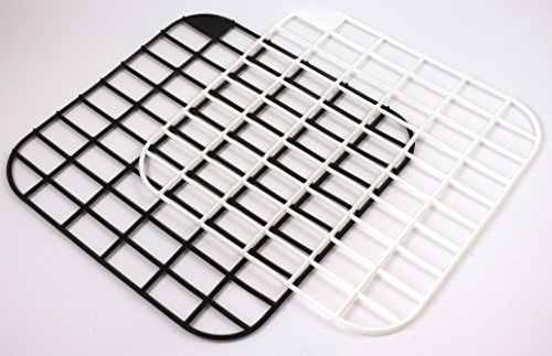 K&B Vertrieb Spülbecken Einlage 2 Stück Spüleinlage Spülbeckenmatte Spüle Einlage Gitter 046 Braun/Weiß